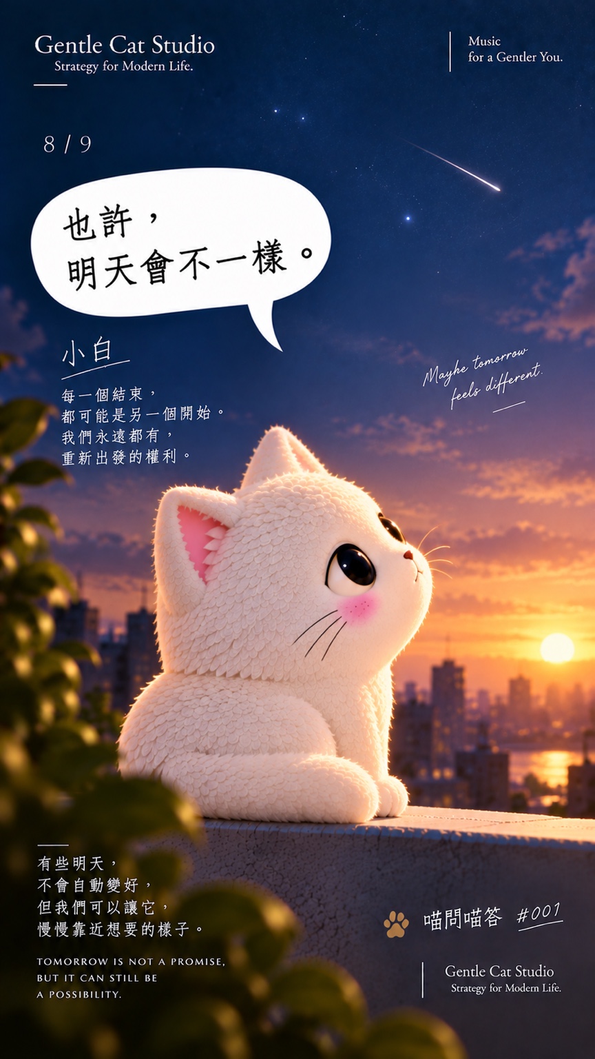 小白說：也許，明天會不一樣。