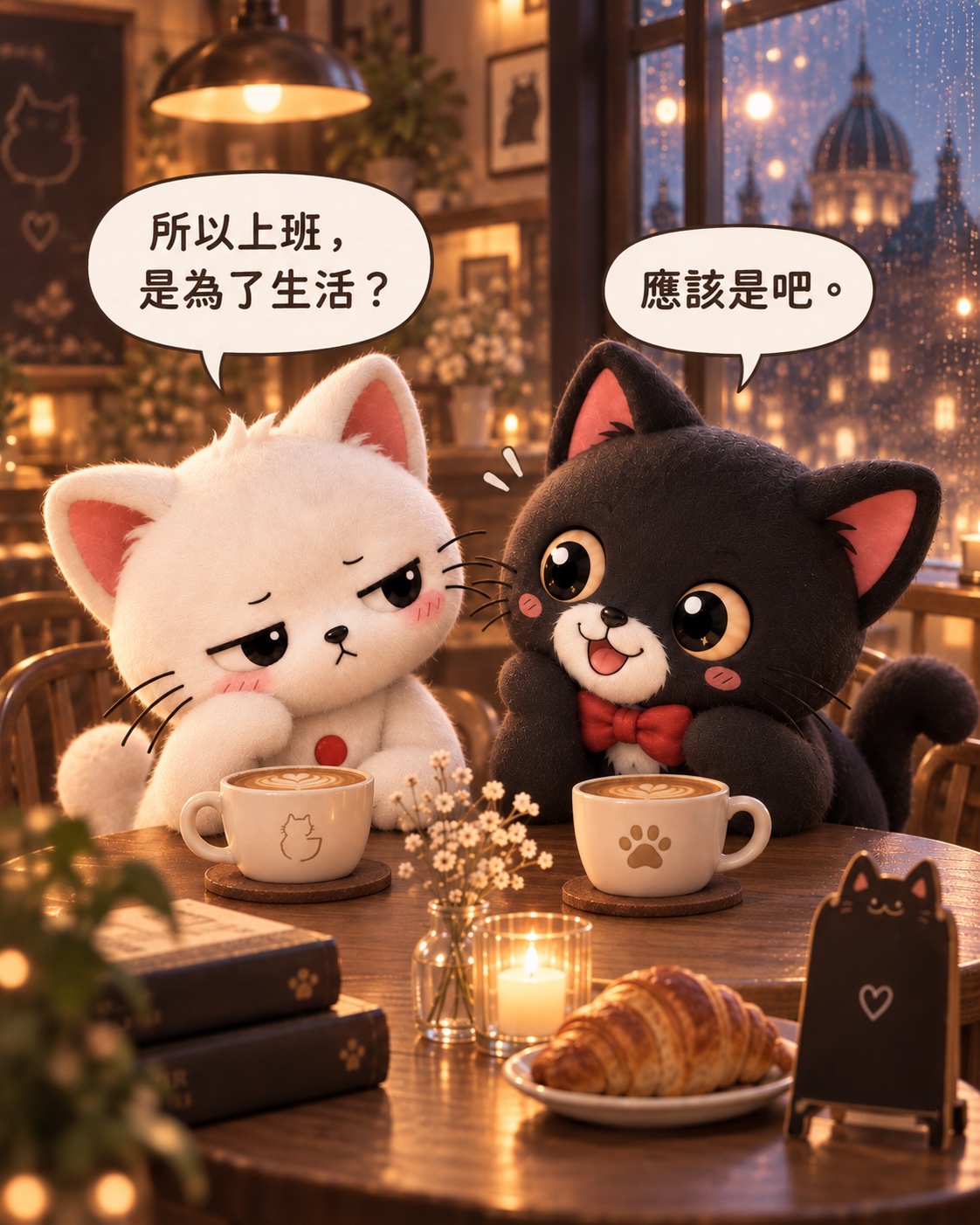 小白:所以上班,是為了生活?Jasper:應該是吧。