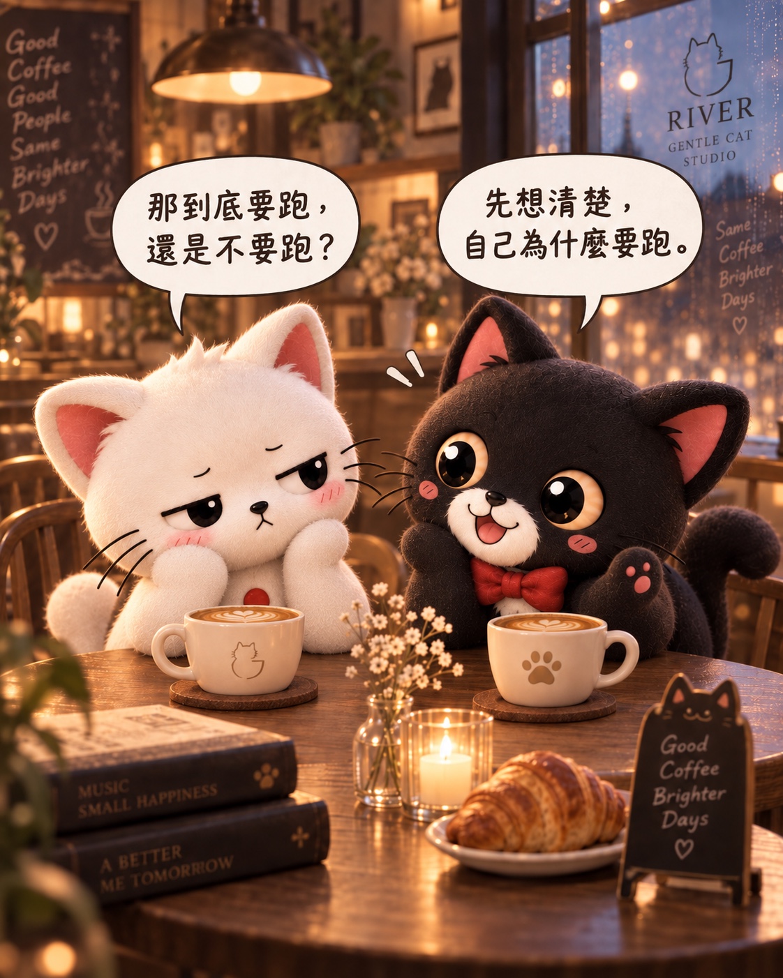 小白:那到底要跑,還是不要跑?Jasper:先想清楚,自己為什麼跑。